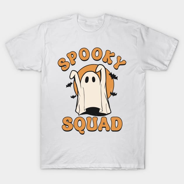 Spooky squad groovy ghost T-Shirt by RusticVintager